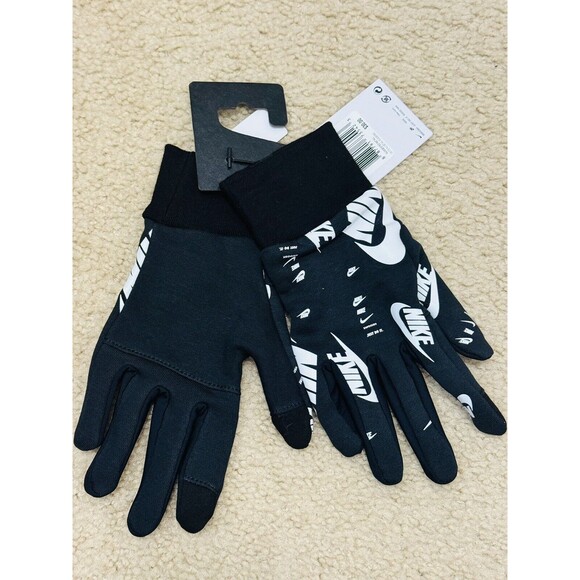 NWT Nike Club Fleece Training Gloves, N1008218-035 Black White Men’s  Sz Medium - Picture 4 of 8